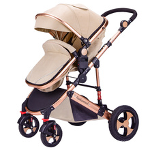 Baby Partroller 2019 China Baby Baby Factory Factory Mom Mom Mom Stroller 2019 / Aluminium Alliage en cuir Tissu en cuir 3-en-1 Babystroller /